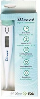 Direct Ağız, Koltuk Altı, Rektal Temassız Dijital Çubuk Yetişkin Ateş Ölçer