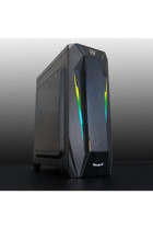 Rush Warship RCA212 RGB Mesh 8 Fanlı Siyah Dikey Kullanım Full Tower Oyuncu Bilgisayar Kasası