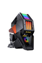 Cougar Conquer 2 Cgr-9cm1o RGB Mesh Sıvı Soğutmalı 5 Fanlı Siyah Dikey Kullanım Full Tower Oyuncu Bilgisayar Kasası