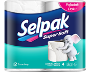 Selpak 3 Katlı 4'lü Rulo Tuvalet Kağıdı