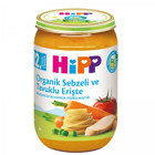 HiPP Sebzeli ve Tavuklu Erişte Laktozsuz Tahılsız Glutensiz Organik Kavanoz Maması 220 gr