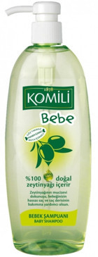 Komili Bebe Göz Yakmayan Hassas Ciltler İçin Zeytinyağlı Bebek Şampuanı 750 ml