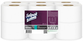 Selpak Professional 2 Katlı İçten Çekmeli 12'li Rulo Tuvalet Kağıdı