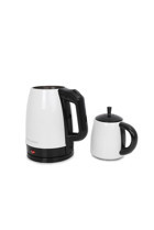 Schrader SCH-5832 Porselen Demlikli 1600 W Çelik Gövdeli Beyaz Retro Çay Makinesi