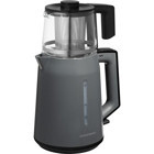 Grundig CM 1020 Cam Demlikli 1650 W Çelik Gövdeli Gri Retro Çay Makinesi