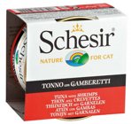Schesir Jöleli Karidesli Ton Balıklı Jöleli Yetişkin Yaş Kedi Maması 85 gr