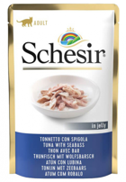 Schesir Pouch Levrekli Ton Balıklı Yetişkin Yaş Kedi Maması 85 gr