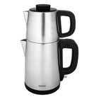Homend Royaltea 1728H Çelik Demlikli 1650 W Çelik Gövdeli İnox Retro Çay Makinesi