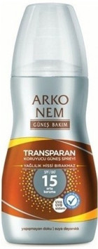 Arko Nem Sun Care Renksiz 15 Faktör Tüm Ciltler İçin Yağlı Suya Dayanıklı Vücut Güneş Kremi 150 ml