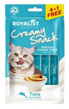 Royalist Creamy Snack Ton Balıklı Ezme Yetişkin Yaş Kedi Maması 75 gr