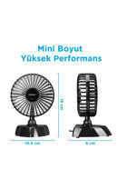 Everest EFN-504 Sessiz 6 inç 3 Kademeli USB Masaüstü Kullanımlı Vantilatör