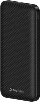 Soultech Carbon 10000 mAh Hızlı Şarj USB & Type C Çoklu Kablolu Powerbank
