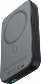 Joyroom JR-W020 10000 mAh Hızlı Şarj Mıknatıslı USB & Type C Çoklu Kablolu Powerbank Siyah