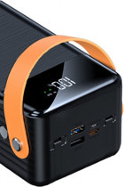 Sprange SR-P23 50000 mAh Hızlı Şarj Işıklı Dijital Göstergeli Lightning Çoklu Kablolu Powerbank