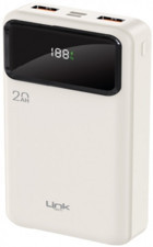 LinkTech LD20 20000 mAh Hızlı Şarj Dijital Göstergeli USB & Type C Çoklu Kablolu Powerbank