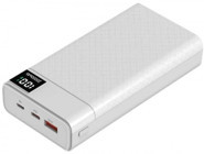 Zore B-12 20000 mAh Hızlı Şarj Dijital Göstergeli USB & Type C Çoklu Kablolu Powerbank Beyaz