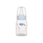 Wee Baby 851 Polipropilen Yenidoğan Yavaş Akışlı Kulpsuz 0-6 Ay Desenli Renkli Yuvarlak Uçlu Bebek Biberon 125 ml
