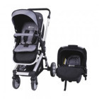 Star Baby SB202 Rabbit Çift Yönlü Katlanabilir 360 Derece Dönen Travel Sistem Bebek Arabası Gri