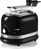 Ariete Moderna 00C014902AR0 2 Dilim Kırıntı Tepsili Telli 815 W Siyah Vintage Mini Ekmek Kızartma Makinesi