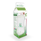 Polygreen KD 3020 Cam Gaz Yapmayan Antikolik Kulpsuz 3+ Ay Renkli Yuvarlak Uçlu Bebek Biberon