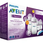 Philips SCD301/01 Polipropilen Gaz Yapmayan Antikolik Yenidoğan Yavaş Akışlı Kulpsuz 0+ Ay Renkli Yuvarlak Uçlu Bebek Biberon Seti 260 ml + 125 ml