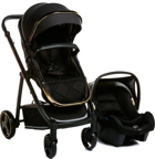Baby Plus Galaxy Çift Yönlü Katlanabilir 360 Derece Dönen Tam Yatar Travel Sistem Bebek Arabası Siyah