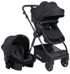 TommyBaby Handy Black New Çift Yönlü Katlanabilir 360 Derece Dönen Tam Yatar Kabin Tipi Travel Sistem Bebek Arabası Siyah