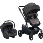 Baby2Go 2036 Motti Çift Yönlü Katlanabilir Tek Elle Kapanan 360 Derece Dönen Tam Yatar Travel Sistem Bebek Arabası Gri