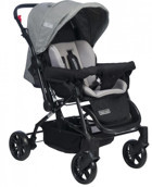 TommyBaby Elegant Çift Yönlü Katlanabilir 360 Derece Dönen Tam Yatar Travel Sistem Bebek Arabası Gri