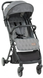Baby2Go 2316 Paris Katlanabilir Tek Elle Kapanan 360 Derece Dönen Tam Yatar Kabin Tipi Puset Bebek Arabası Gri