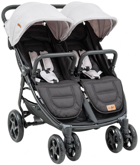 Baby2Go 2325 California Katlanabilir Tek Elle Kapanan 360 Derece Dönen Tam Yatar Puset Bebek Arabası Gri