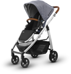 Uppababy Cruz Çift Yönlü Katlanabilir Tek Elle Kapanan 360 Derece Dönen Tam Yatar Puset Bebek Arabası Gri