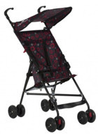 4 Baby Eko AB-221 Katlanabilir Tek Elle Kapanan 360 Derece Dönen Kabin Tipi Baston Bebek Arabası Siyah