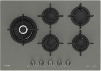 Arçelik OCD T 752 DWKG Wok Gözlü Gri Cam 5 Gözlü Doğalgazlı Ankastre Ocak