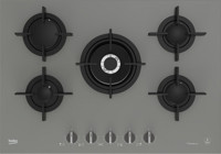 Beko BOCD T 7520 DWKG Wok Gözlü Gri Cam 5 Gözlü Doğalgazlı Ankastre Ocak
