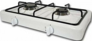 Optimum 6011 Emaye 2 Gözlü Doğalgazlı Set Üstü Beyaz Ocak