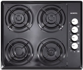 Luxell M6-40 BF Emaye 4 Gözlü Doğalgazlı Ankastre Siyah Ocak