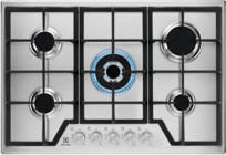Electrolux KGS7536SX 5 Gözlü Paslanmaz Çelik Wok Gözlü Doğalgazlı Ankastre Inox Ocak