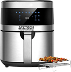 Arztech AF-7505 Airfryer 6.5 lt Tek Hazneli Izgara Yapan Led Ekranlı Yağsız Sıcak Hava Fritözü Inox