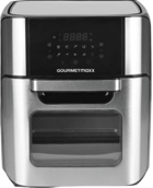 Gourmet Maxx Dijital XXL Airfryer 12 lt Tek Hazneli Izgara Yapan Led Ekranlı Yağsız Sıcak Hava Fritözü Gümüş