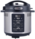 Yui M06 Maxi Cooker Plus 2 in 1 Airfryer 3.6 lt Tek Hazneli Izgara Yapan Led Ekranlı Sıcak Hava Fritözü Inox