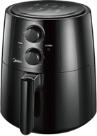 Midea MF-TN35A2 Airfryer 3.5 lt Tek Hazneli Izgara Yapan Yağsız Sıcak Hava Fritözü Siyah