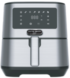 Pierre Cardin Airfryer 5.5 lt Tek Hazneli Yağsız Sıcak Hava Fritözü Gümüş
