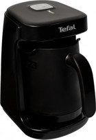Tefal CM8111 Köpüklüm Compact Tek Hazneli Otomatik 280 ml Su Hazneli 4 Fincan Közde Kahve Tadında Akıllı Siyah Türk Kahvesi Makinesi