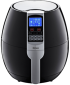 Zilan ZLN3604 Airfryer 4.6 lt Tek Hazneli Izgara Yapan Led Ekranlı Yağsız Sıcak Hava Fritözü Siyah