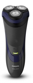 Philips 3000 Series S3120/06 Tek Başlıklı Sinekkaydı Islak Döner Başlıklı Kablosuz Tıraş Makinesi