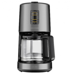 Grundig Delisia KM7682 Zaman Ayarlı Filtreli Karaf 1250 ml Hazne Kapasiteli Akıllı 1000 W Gri Filtre Kahve Makinesi