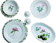 Porland Flower 34 Parça 6 Kişilik Desenli Porselen Yuvarlak Yemek Takımı