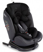 Kraft Safe Spin Isofix 360 Derece Dönen Yatabilen Yükseklik Ayarlı Sürüş Yönü Oto Koltuğu Siyah