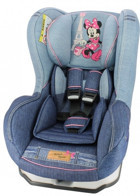 Comfymax Disney Minnie Mouse Emniyet Kemeri Yatabilen Yükseklik Ayarlı Sürüş Yönü Oto Koltuğu Mavi